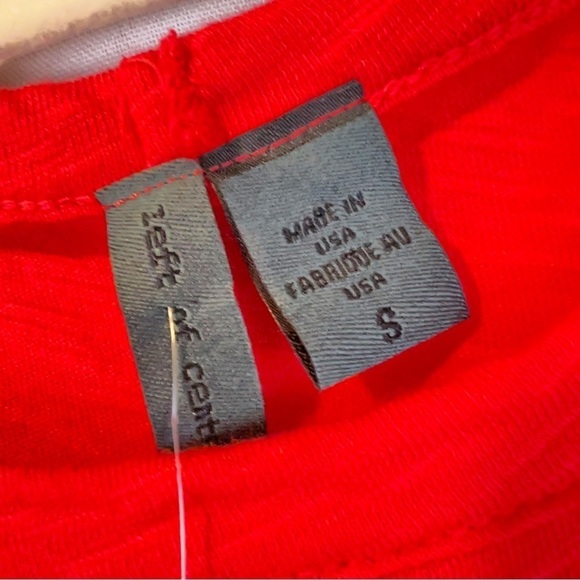 NWT Anthropologie Left Of Center Red Off the Shoulder Top - Picture 4 of 6